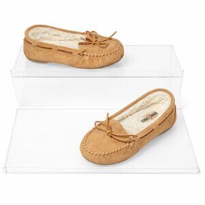 MINNIETONKA 4032 Cally Women’s Suede Leather Moccasin Slippers Shoes Size 8